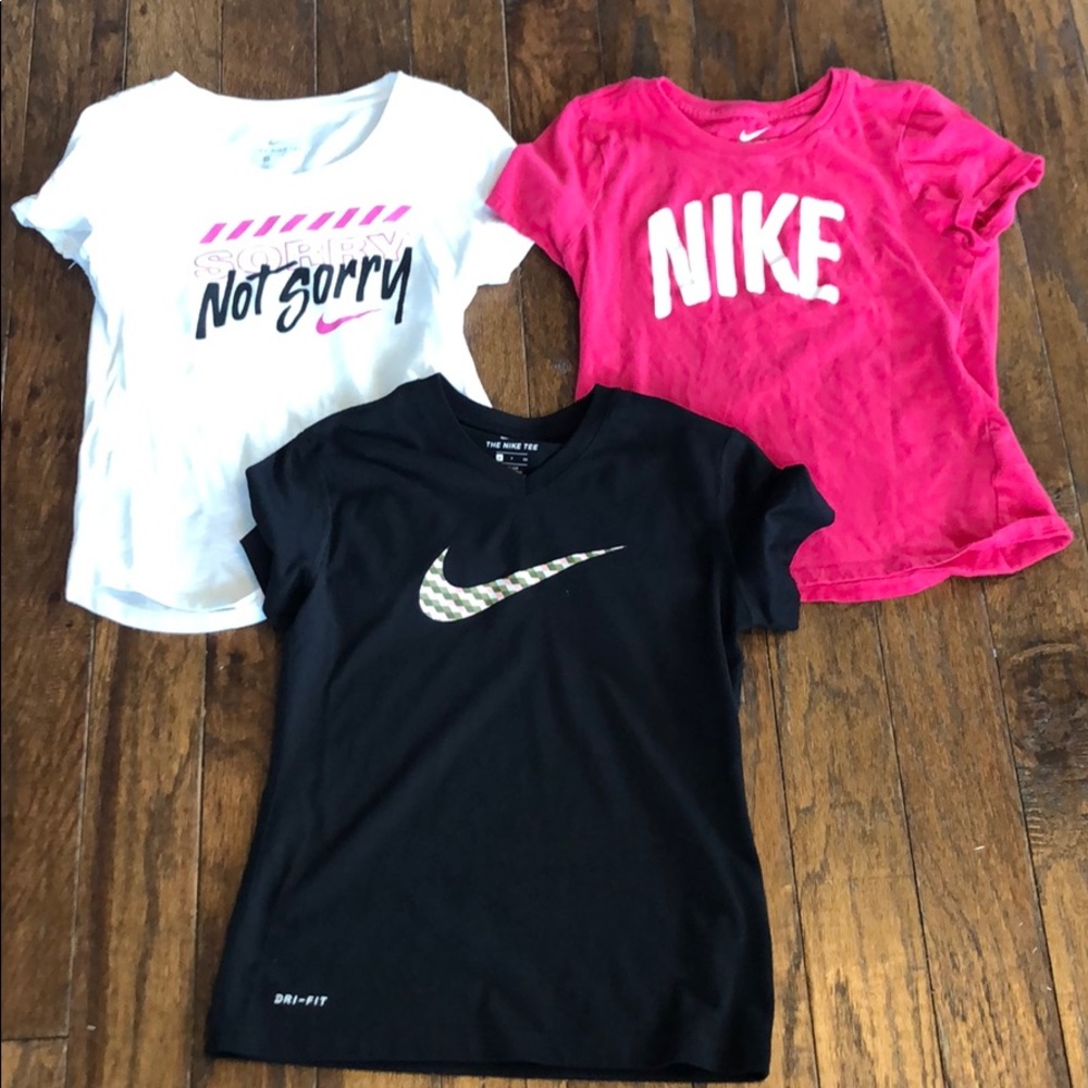 Girls size small NIKE tops